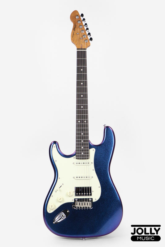 Jcraft S-3HC PRO LEFT HAND HSS Strat Roasted Maple - Chameleon