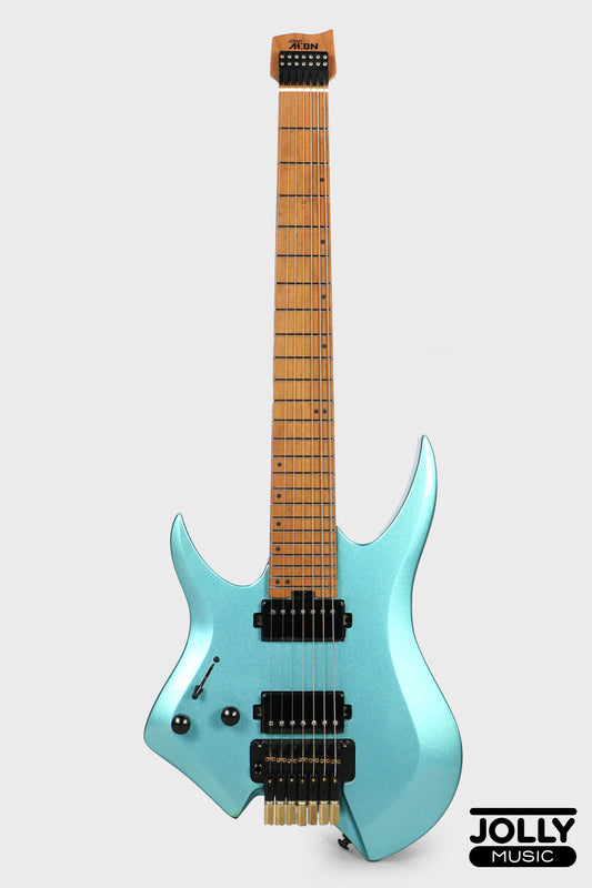 JCraft Aeon Headless 7-Str Trem LEFT HAND HT7-3 LH - Lake Placid Blue