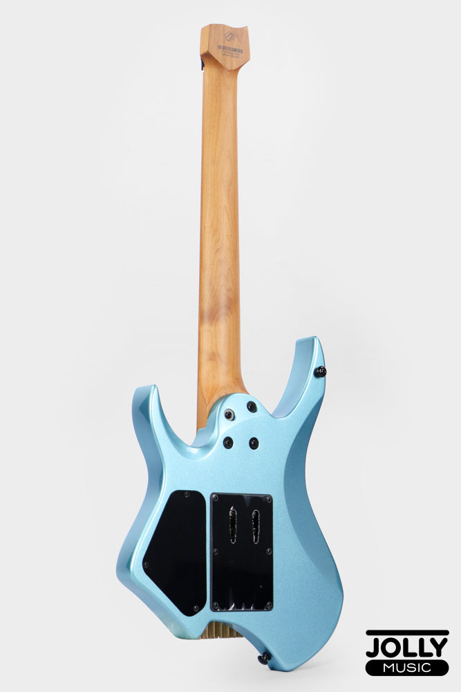 JCraft Aeon Headless 7-Str Trem Electric Guitar HT7-3 - Lake Placid Blue