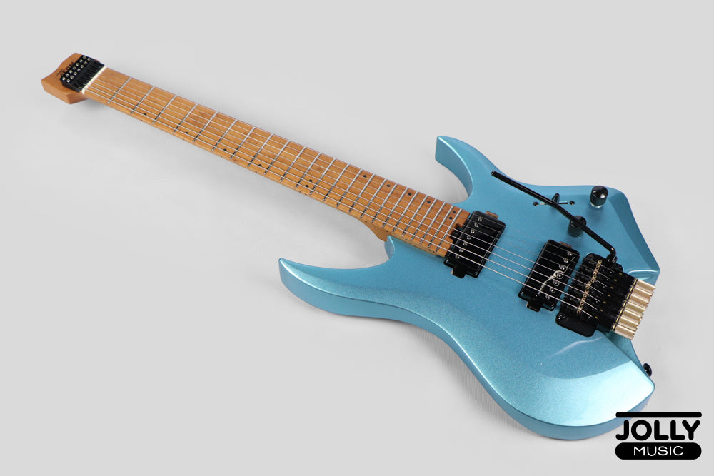 JCraft Aeon Headless 7-Str Trem Electric Guitar HT7-3 - Lake Placid Blue