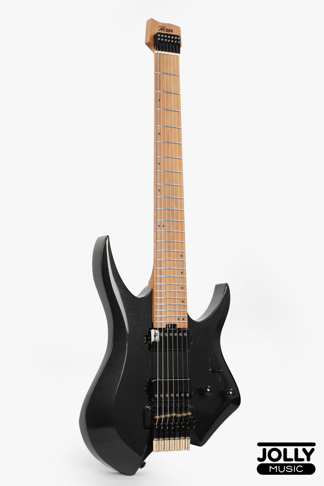 JCraft Aeon Headless 7-Str Trem Electric Guitar HT7-3 - Black Metallic