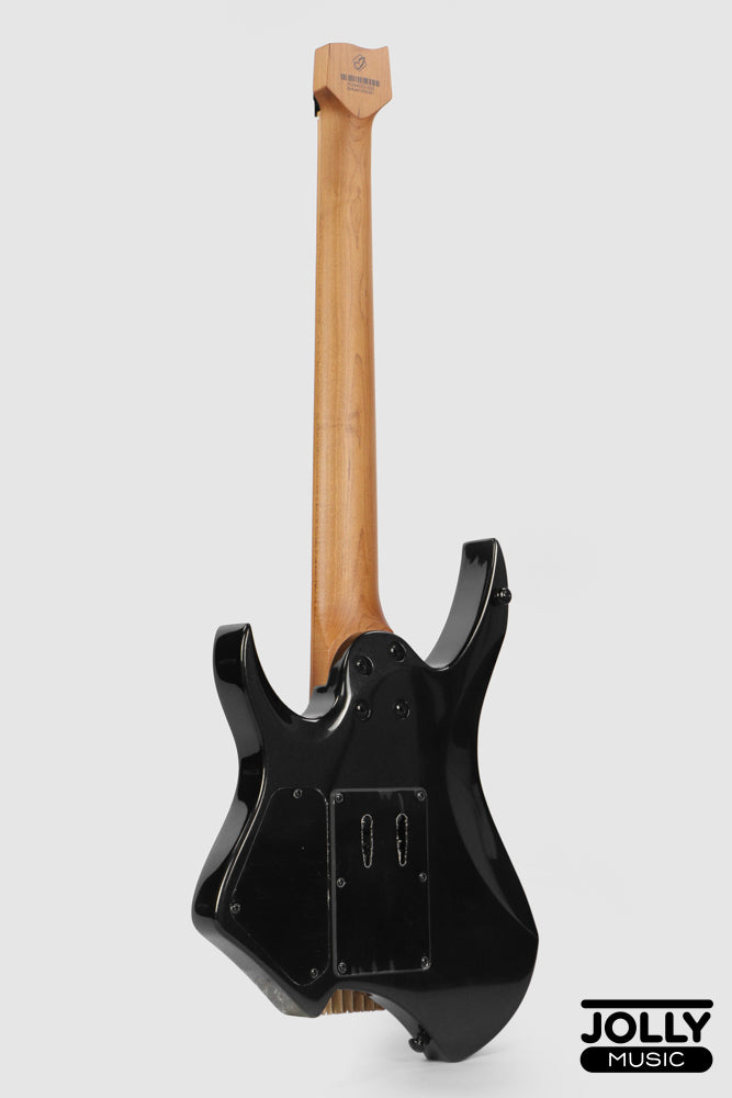 JCraft Aeon Headless 7-Str Trem Electric Guitar HT7-3 - Black Metallic