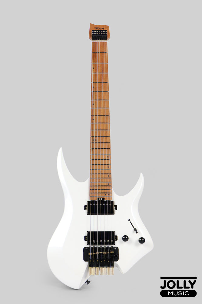 JCraft Aeon Headless 7-Str Trem Electric Guitar HT7-3 - Pearl White Metallic