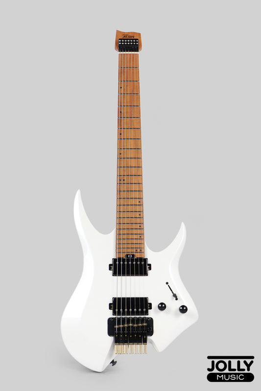 JCraft Aeon Headless 7-Str Trem Electric Guitar HT7-3 - Pearl White Metallic