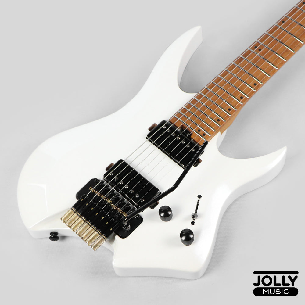 JCraft Aeon Headless 7-Str Trem Electric Guitar HT7-3 - Pearl White Metallic