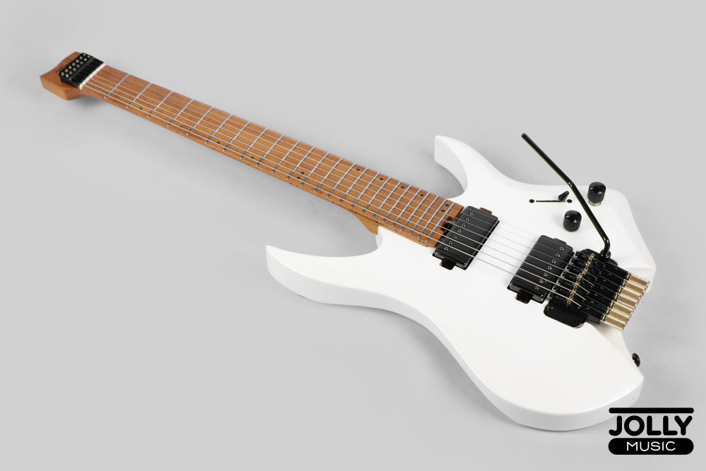 JCraft Aeon Headless 7-Str Trem Electric Guitar HT7-3 - Pearl White Metallic