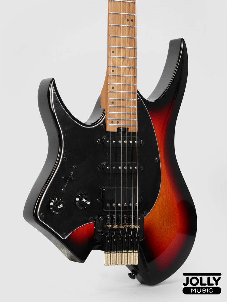 JCraft Aeon Headless Fusion HSS LEFT HAND HTP-3 LH - Sunburst