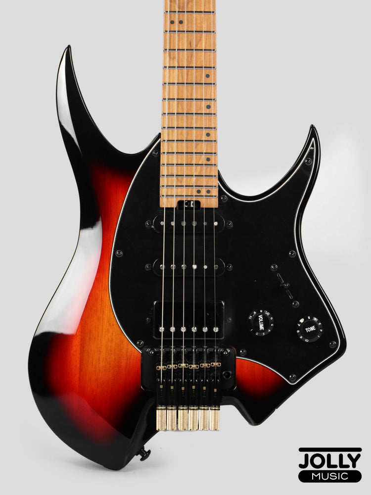 JCraft Aeon Headless Fusion HSS Electric Guitar HTP-3 - Sunburst