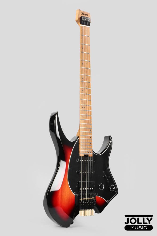 JCraft Aeon Headless Fusion HSS Electric Guitar HTP-3 - Sunburst