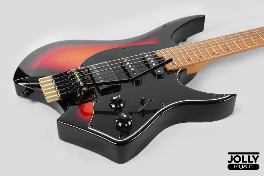 JCraft Aeon Headless Fusion HSS Electric Guitar HTP-3 - Sunburst