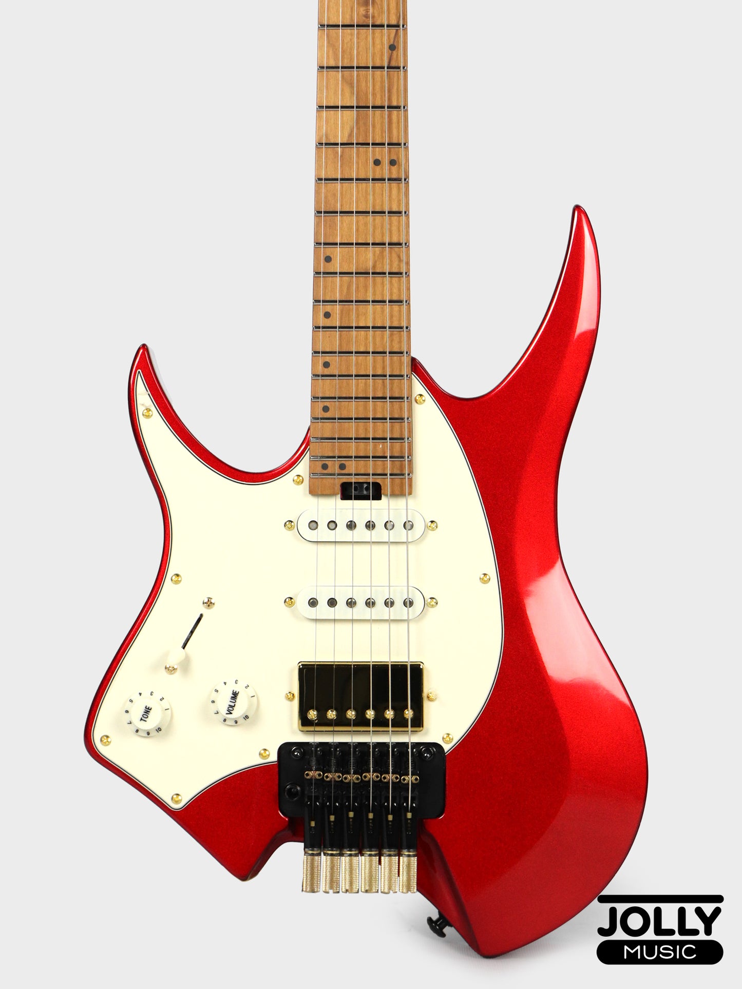 JCraft Aeon Headless Fusion HSS LEFT HAND HTP-3 LH - Metallic Red