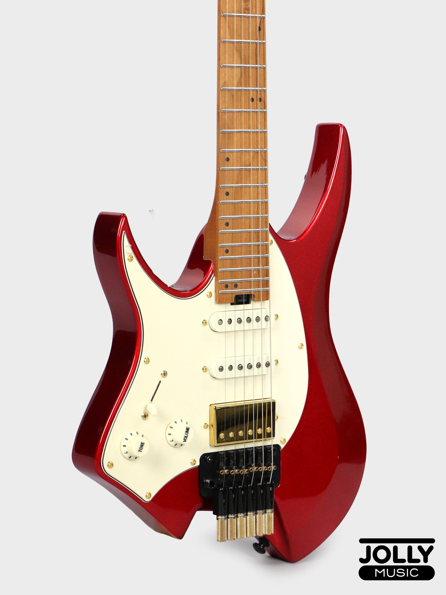JCraft Aeon Headless Fusion HSS LEFT HAND HTP-3 LH - Metallic Red