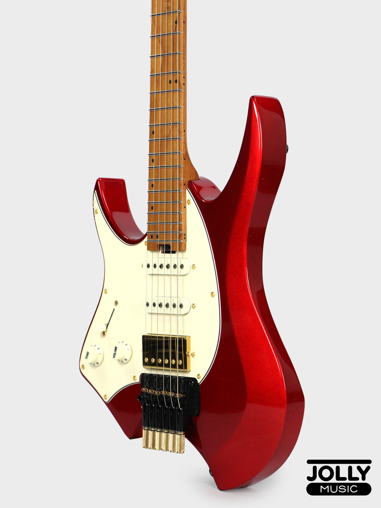 JCraft Aeon Headless Fusion HSS LEFT HAND HTP-3 LH - Metallic Red