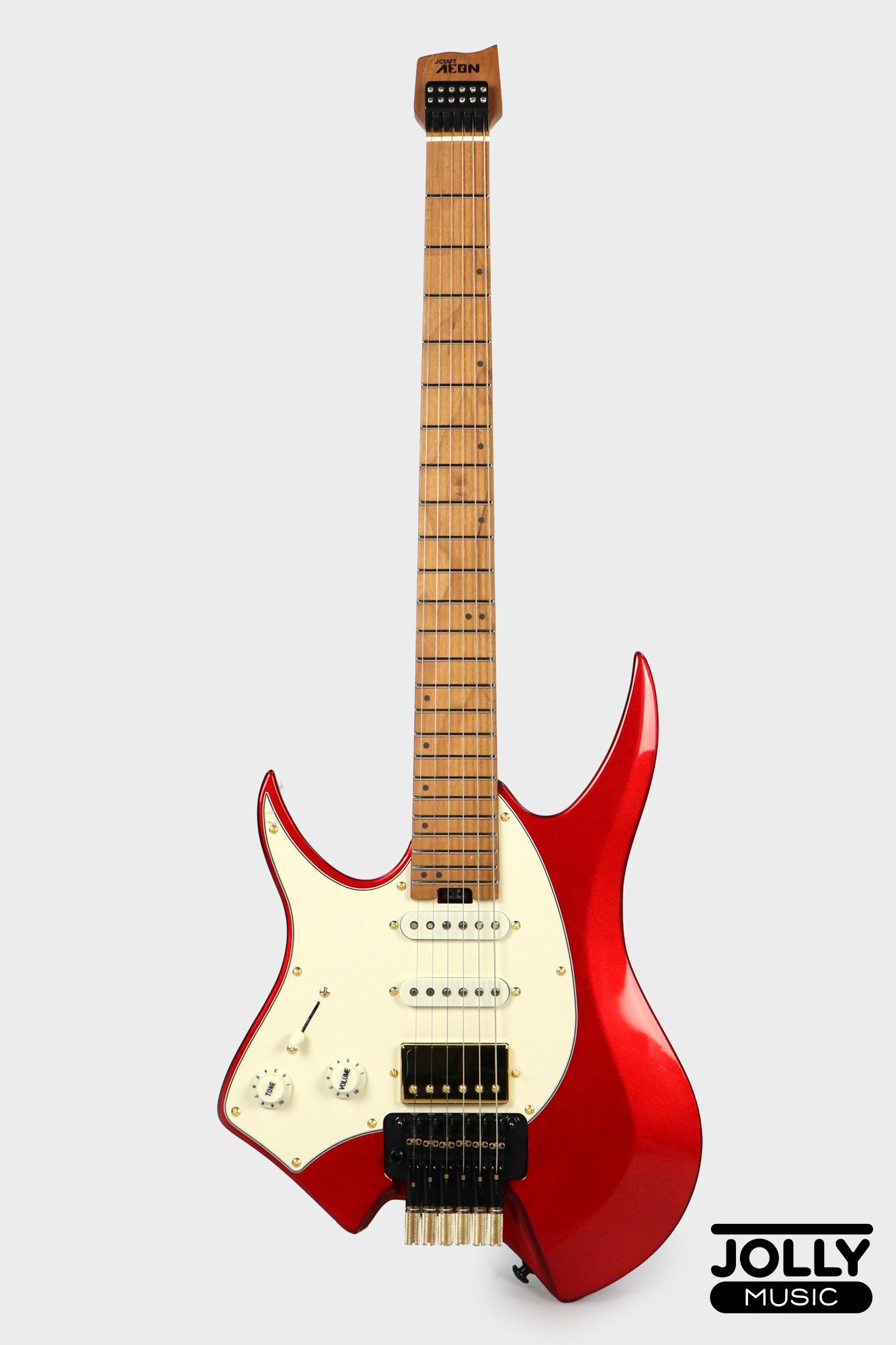 JCraft Aeon Headless Fusion HSS LEFT HAND HTP-3 LH - Metallic Red