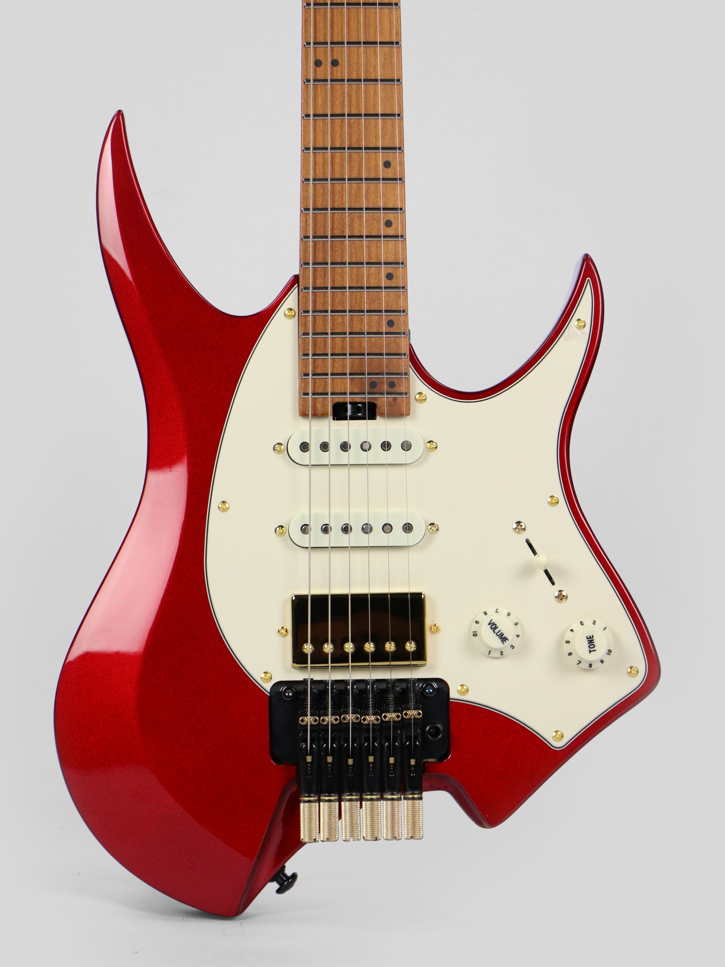 JCraft Aeon Headless Fusion HSS Electric Guitar HTP-3 - Metallic Red