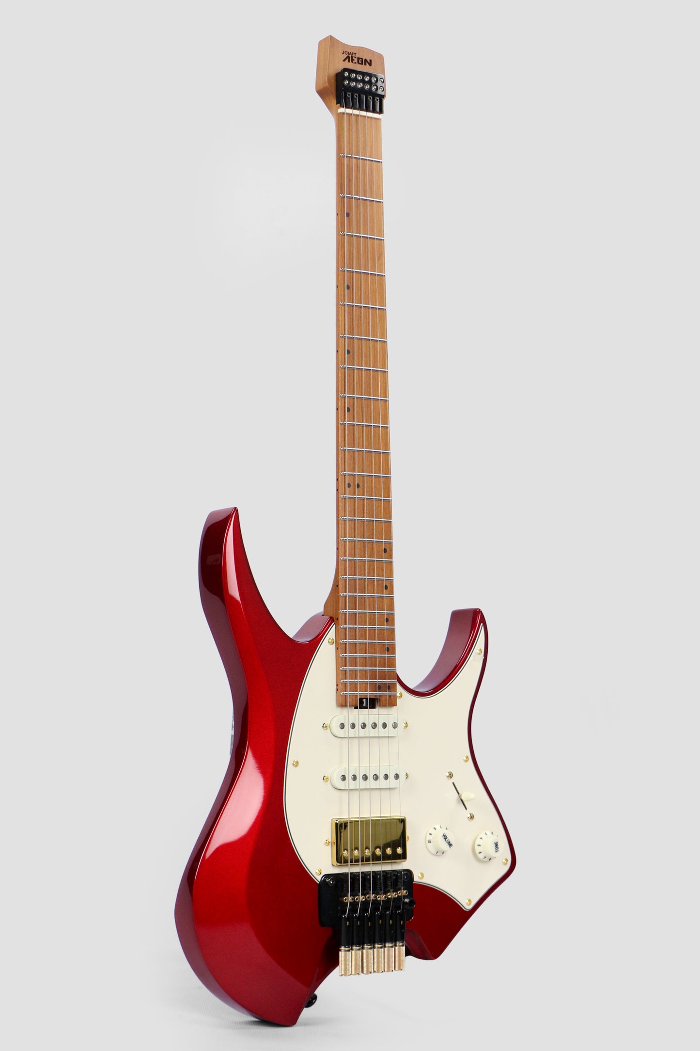 JCraft Aeon Headless Fusion HSS Electric Guitar HTP-3 - Metallic Red