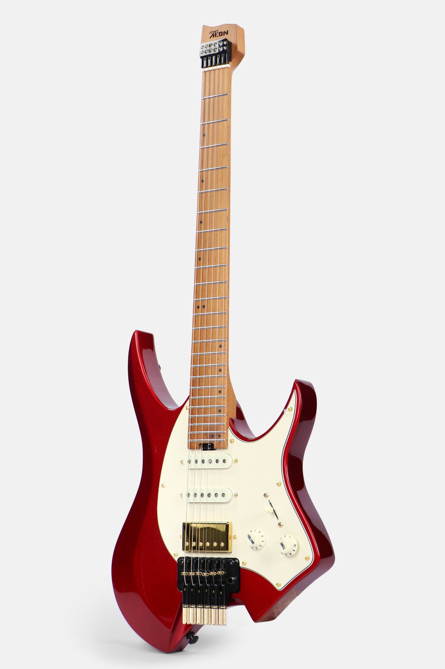 JCraft Aeon Headless Fusion HSS Electric Guitar HTP-3 - Metallic Red