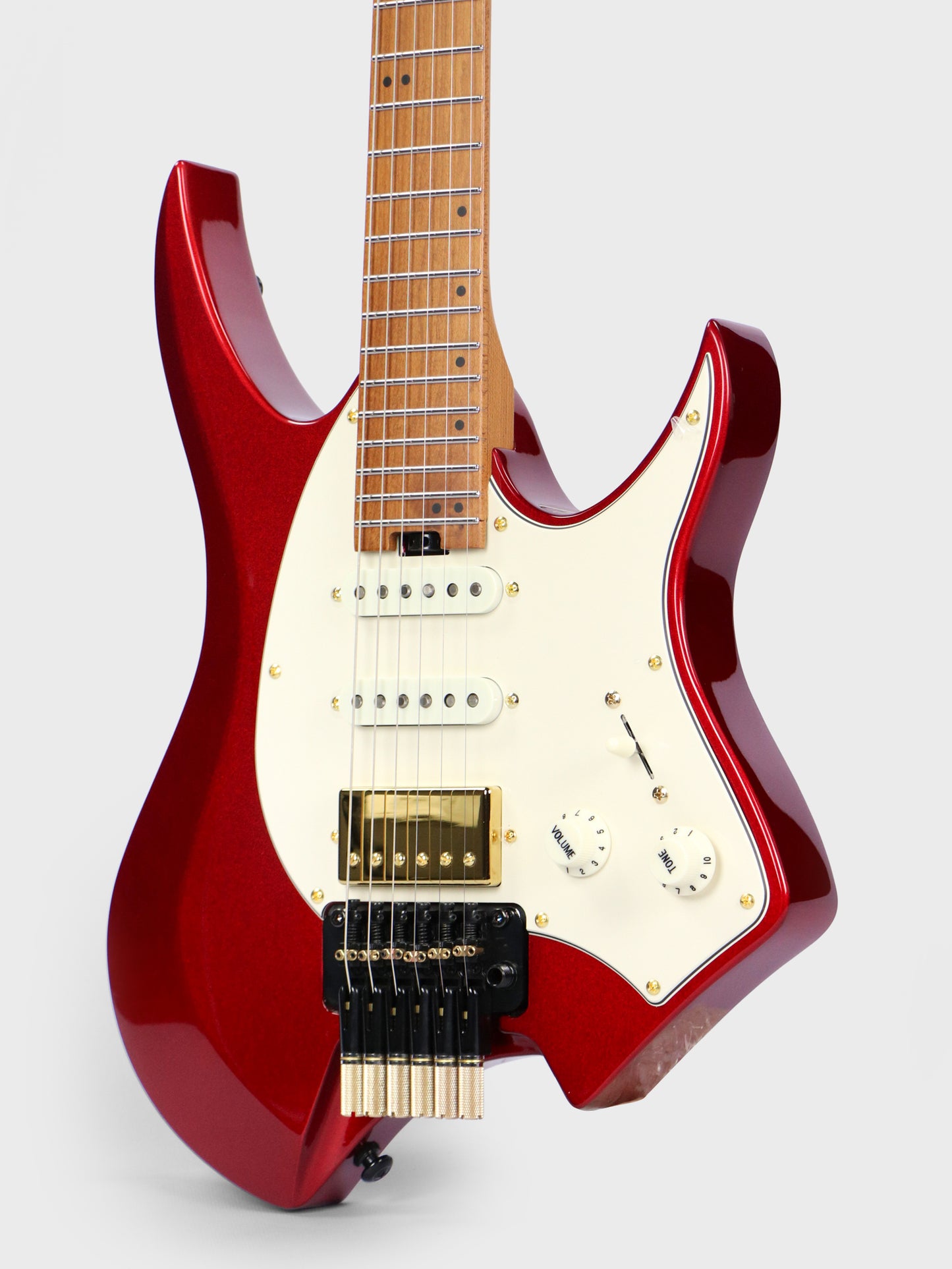 JCraft Aeon Headless Fusion HSS Electric Guitar HTP-3 - Metallic Red