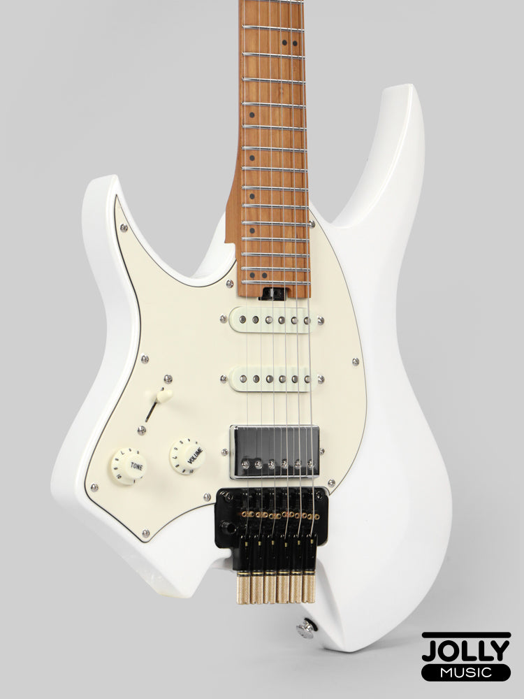 JCraft Aeon Headless Fusion HSS LEFT HAND HTP-3 LH - Pearl White Metallic