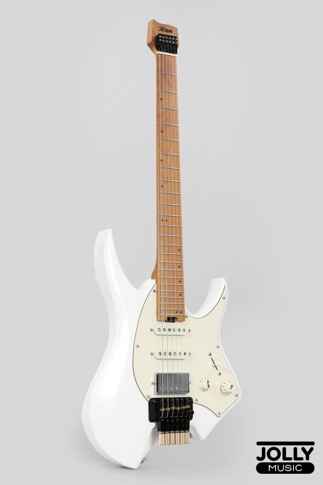 JCraft Aeon Headless Fusion HSS Electric Guitar HTP-3 - Pearl White Metallic