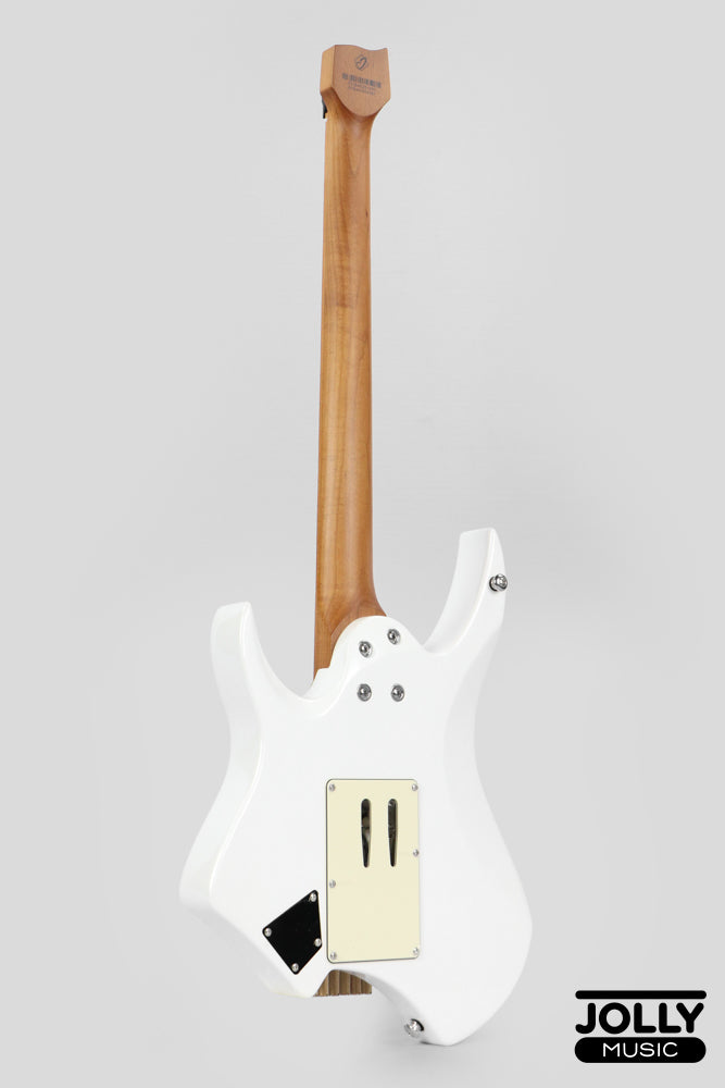 JCraft Aeon Headless Fusion HSS Electric Guitar HTP-3 - Pearl White Metallic