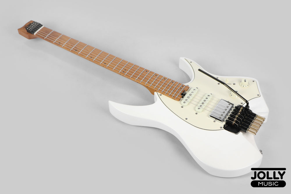 JCraft Aeon Headless Fusion HSS Electric Guitar HTP-3 - Pearl White Metallic