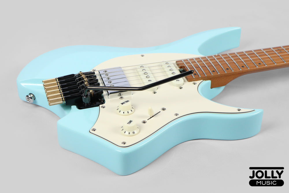 JCraft Aeon Headless Fusion HSS Electric Guitar HTP-3 - Sonic Blue