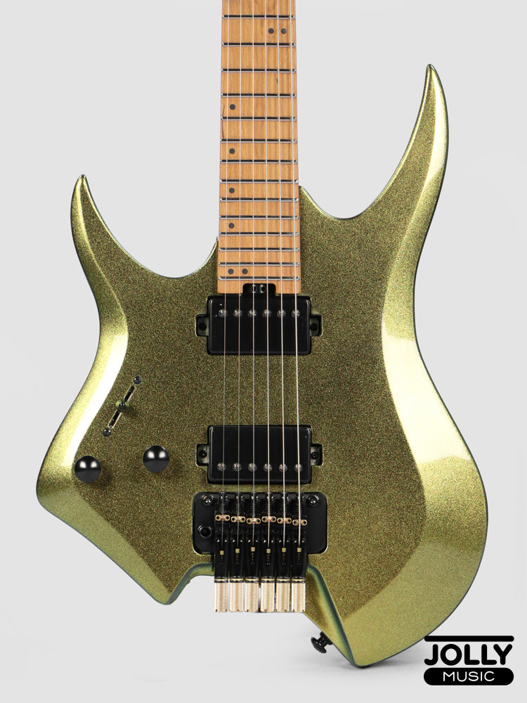 JCraft Aeon Headless Trem LEFT HAND HTR-3 LH - Green Chameleon