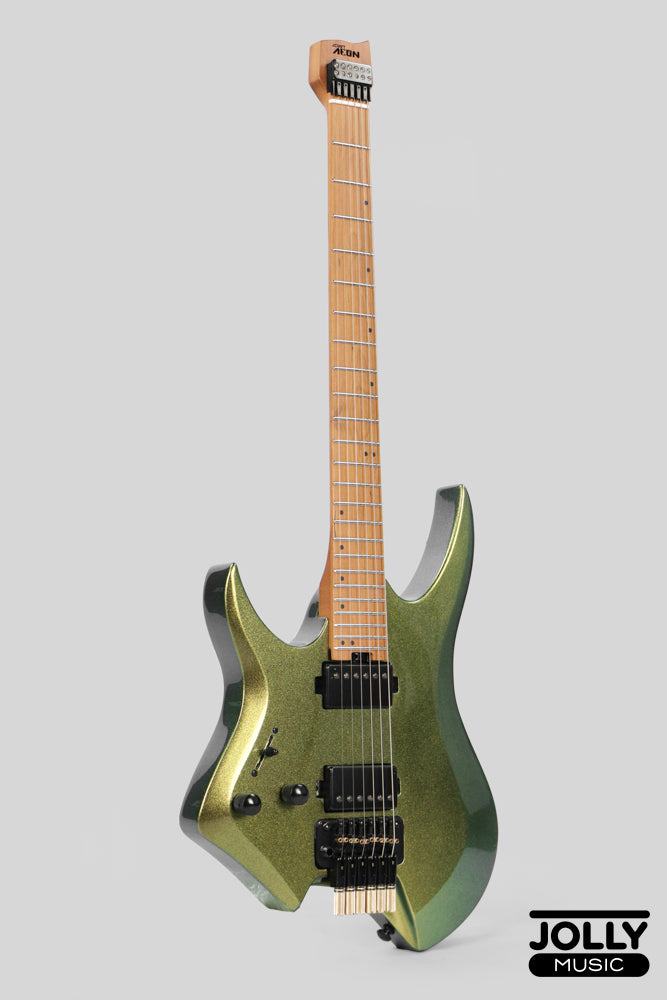 JCraft Aeon Headless Trem LEFT HAND HTR-3 LH - Green Chameleon