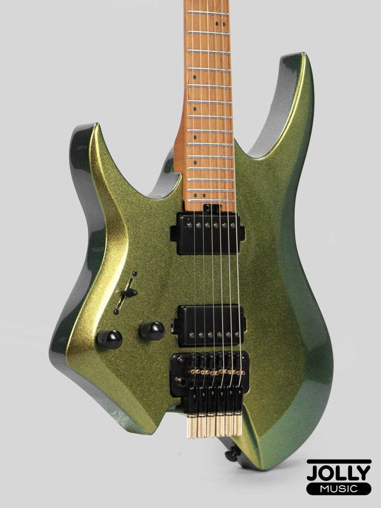 JCraft Aeon Headless Trem LEFT HAND HTR-3 LH - Green Chameleon