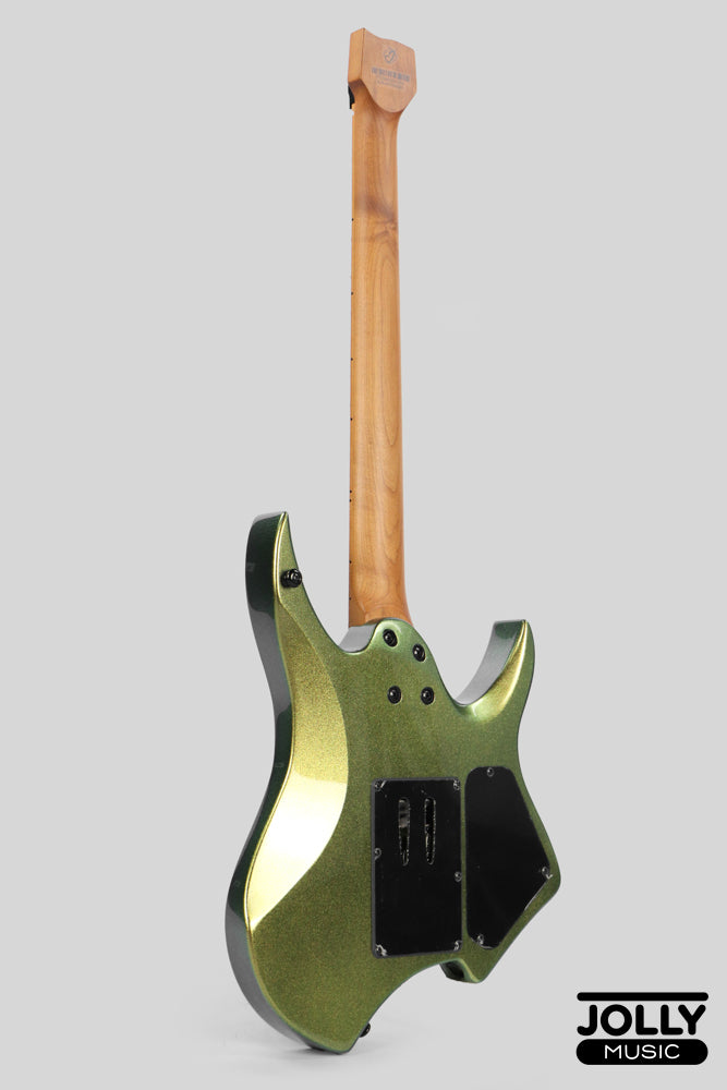 JCraft Aeon Headless Trem LEFT HAND HTR-3 LH - Green Chameleon