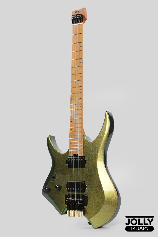 JCraft Aeon Headless Trem LEFT HAND HTR-3 LH - Green Chameleon