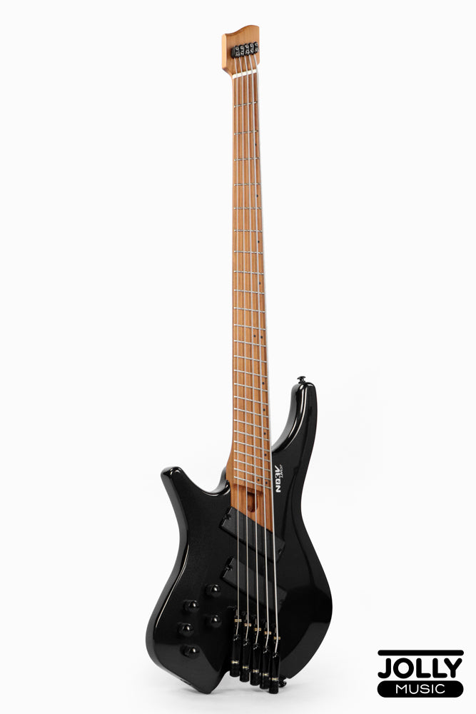 JCraft Aeon Headless LEFT HAND Bass 5-String HBM-3-5 LH - Black Metallic