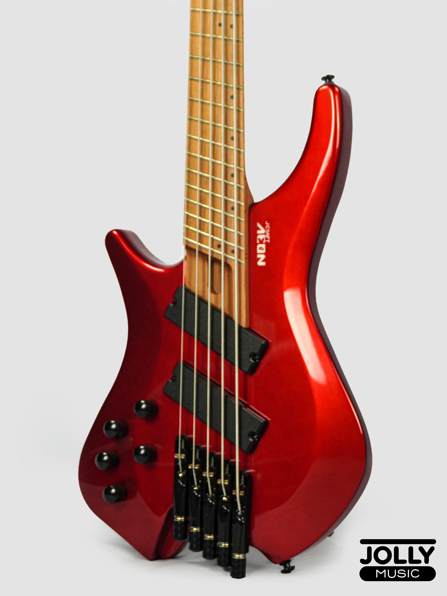 JCraft Aeon Headless LEFT HAND Bass 5-String HBM-3-5 LH - Metallic Red