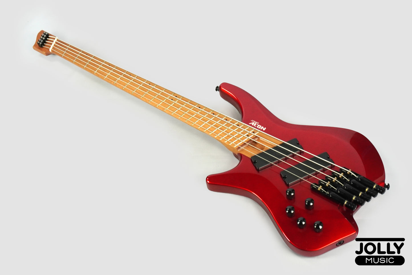 JCraft Aeon Headless LEFT HAND Bass 5-String HBM-3-5 LH - Metallic Red