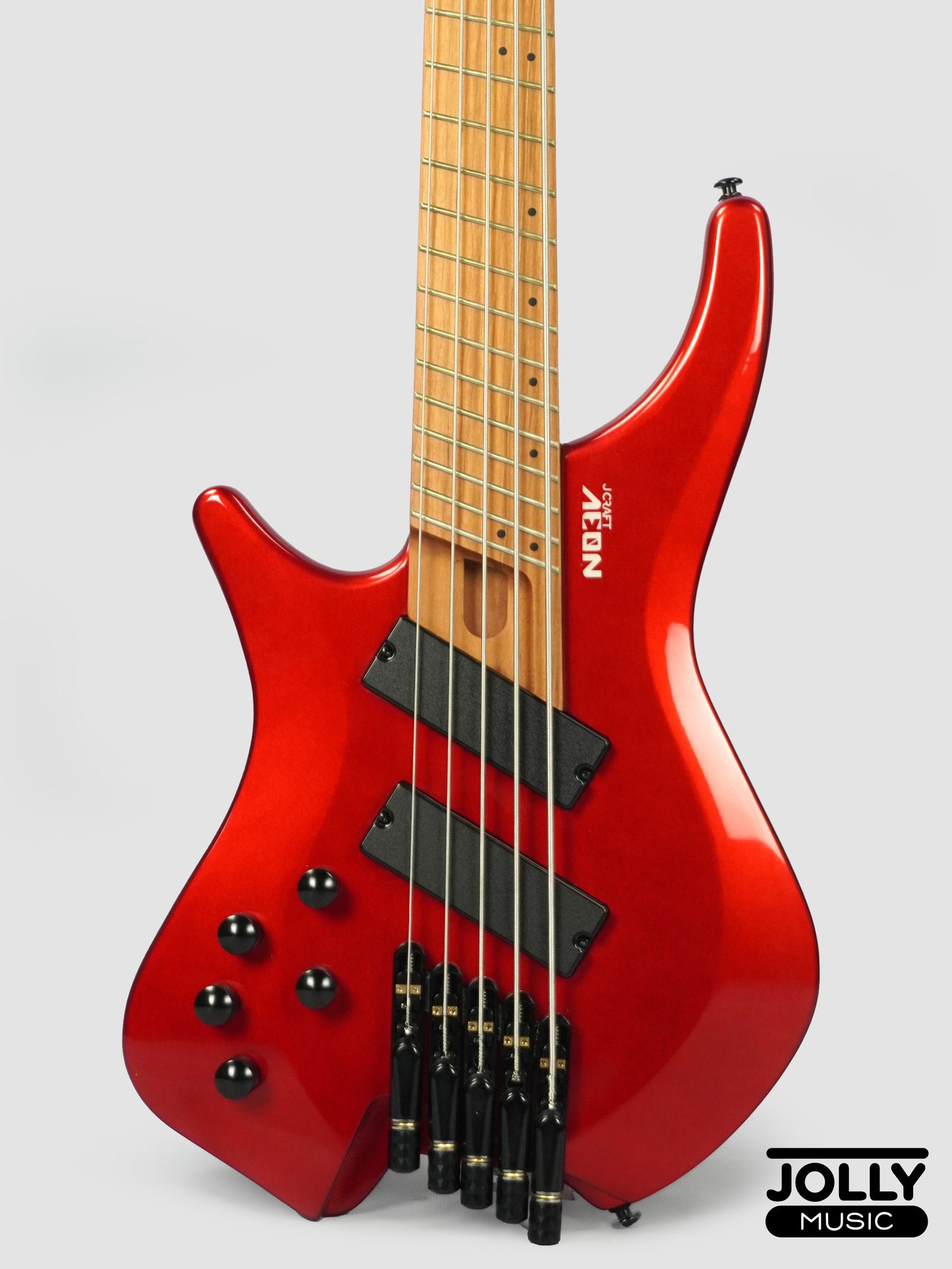 JCraft Aeon Headless LEFT HAND Bass 5-String HBM-3-5 LH - Metallic Red