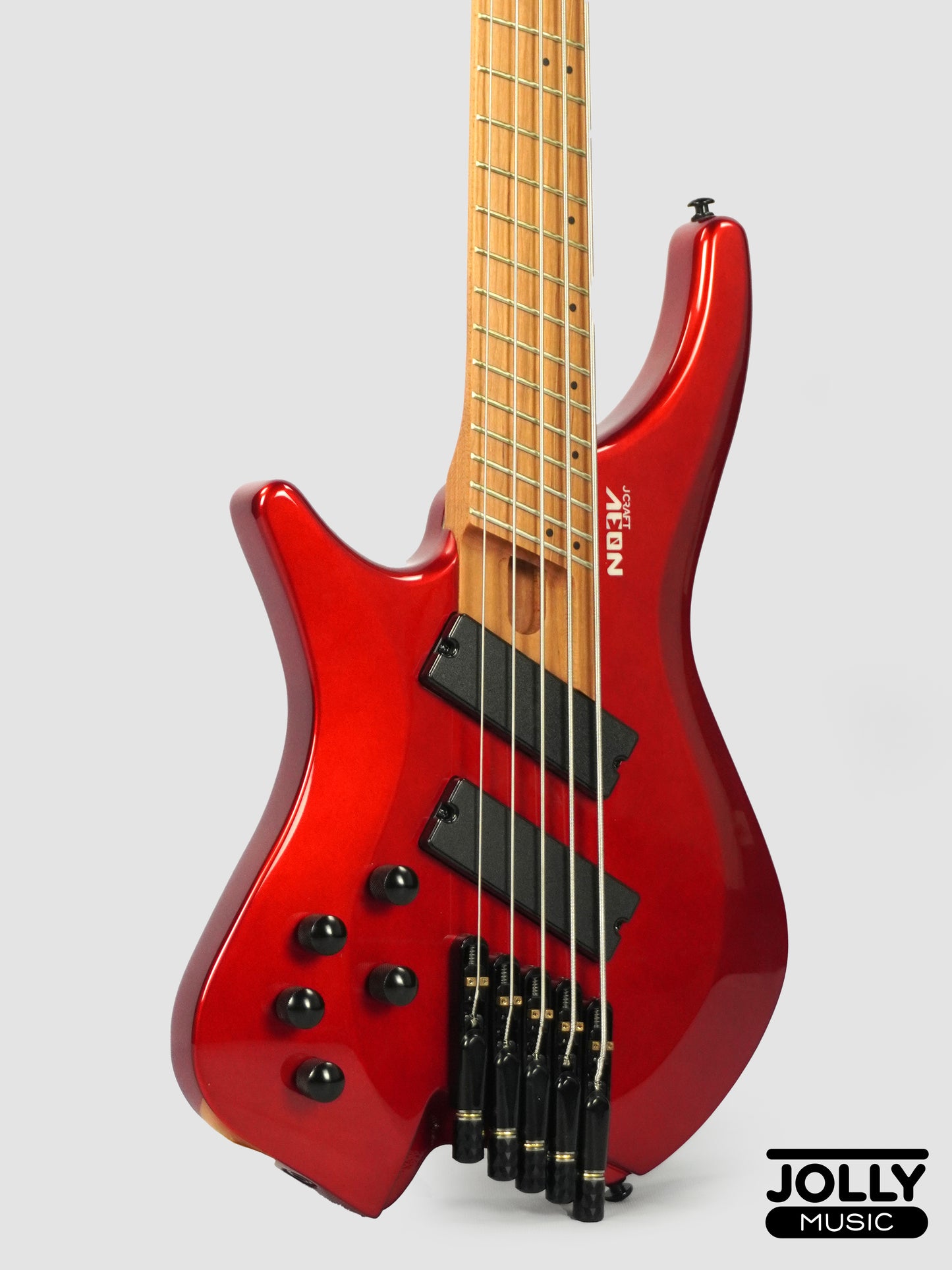 JCraft Aeon Headless LEFT HAND Bass 5-String HBM-3-5 LH - Metallic Red