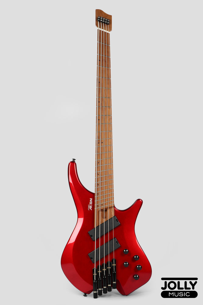 JCraft Aeon Headless Multiscale Bass 5-String HBM-3-5 - Metallic Red