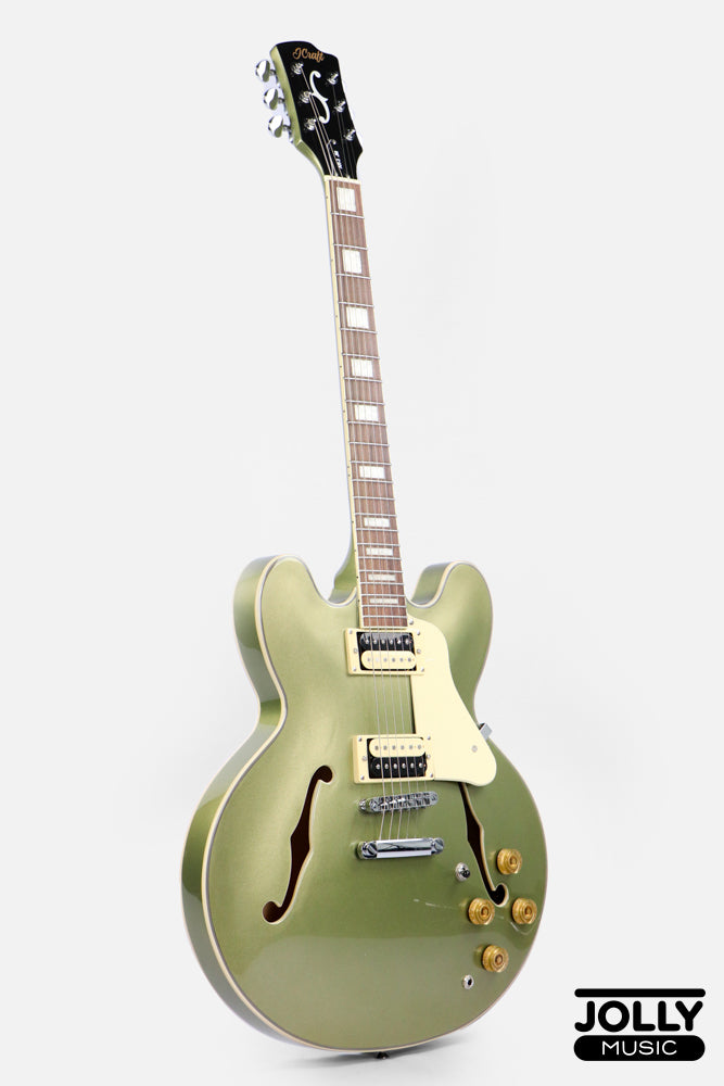 JCraft AR-3 JM Semi-Hollow Electric Guitar - Green