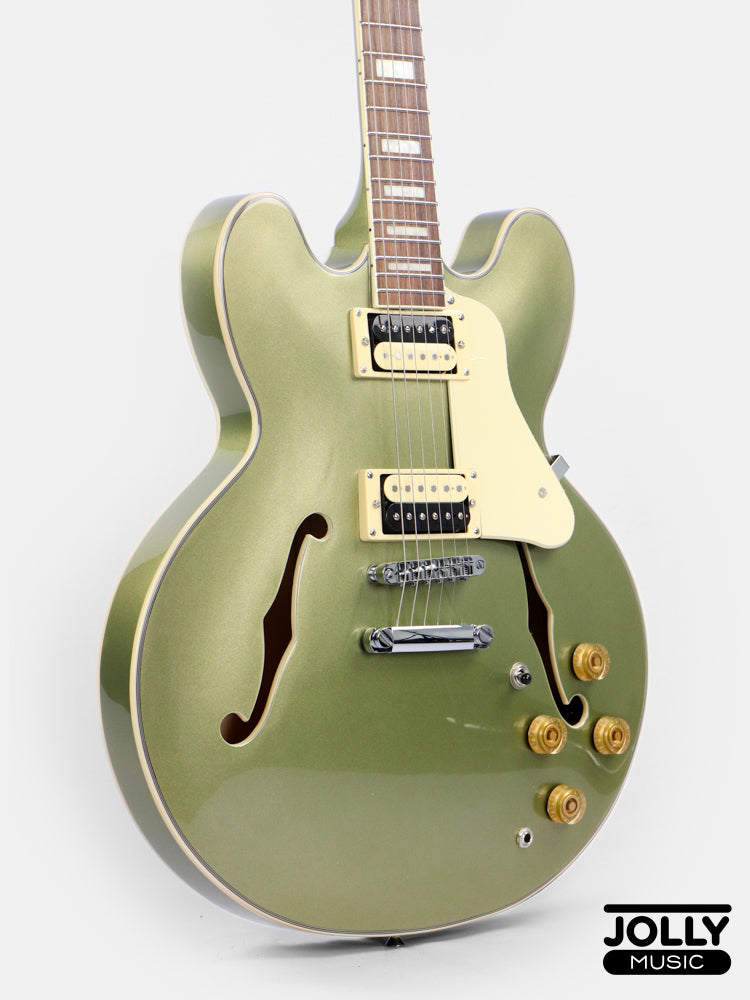 JCraft AR-3 JM Semi-Hollow Electric Guitar - Green