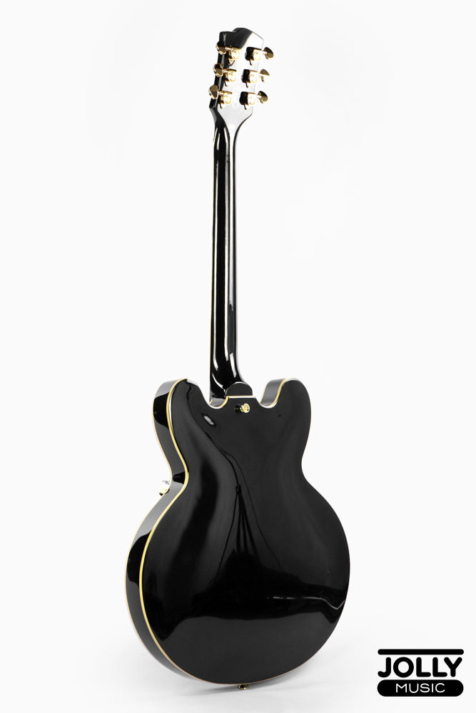 JCraft AR-3 Custom JM Semi-Hollow Electric Guitar - Tuxedo Black