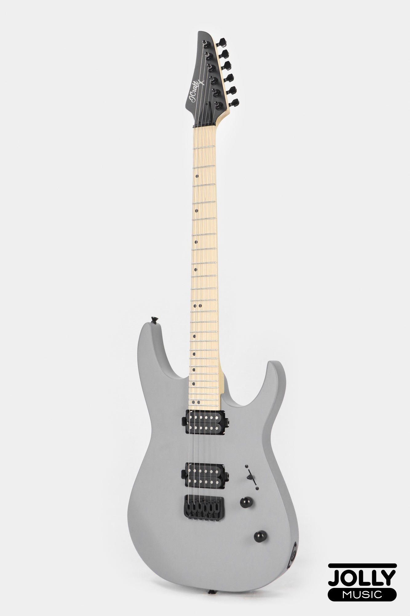 JCraft Bushido X Series BX6-1 Super S-Style Electric Guitar - Gunmetal