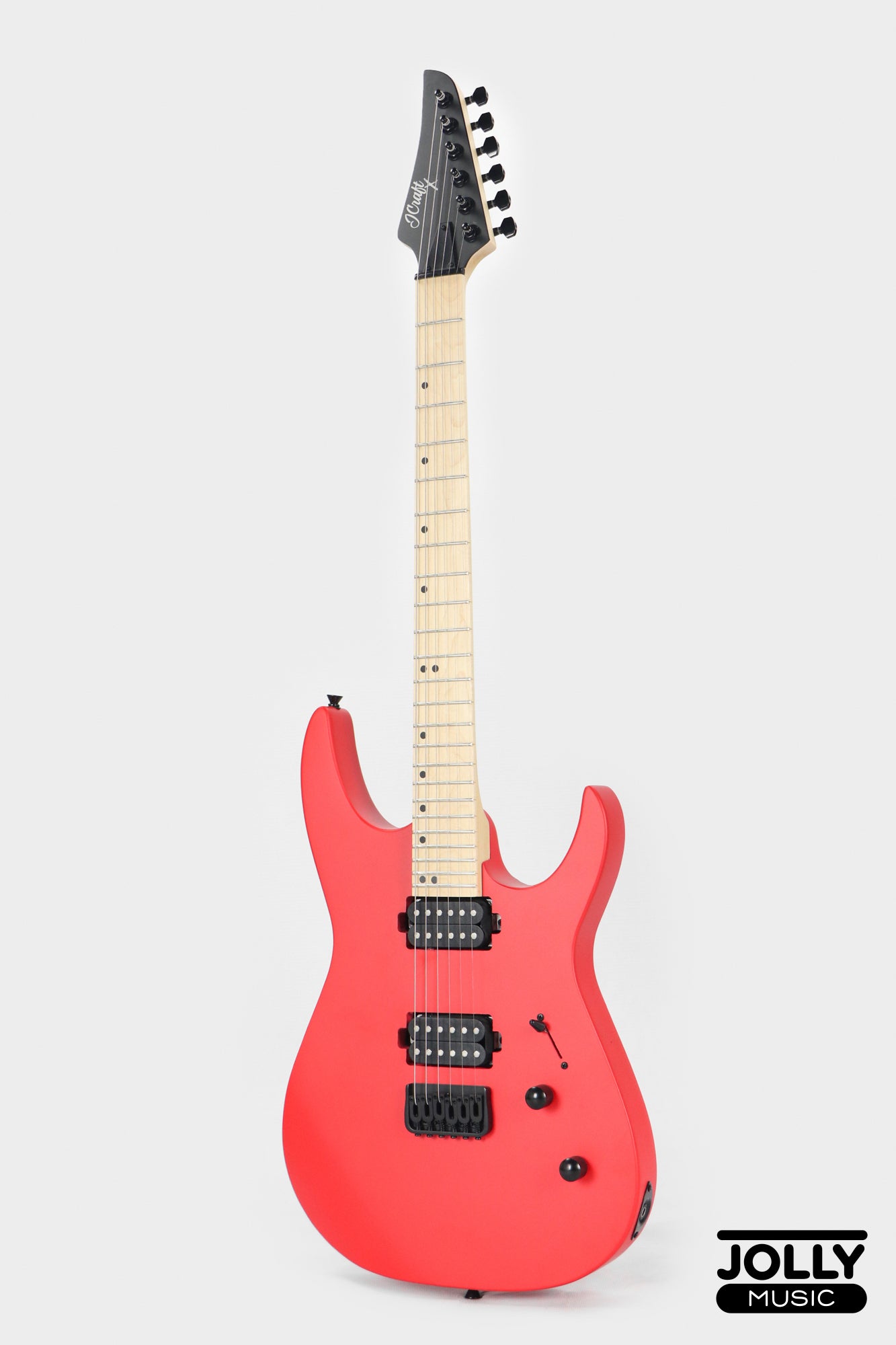 JCraft Bushido X Series BX6-1 Super S-Style Electric Guitar - Lockdown Red