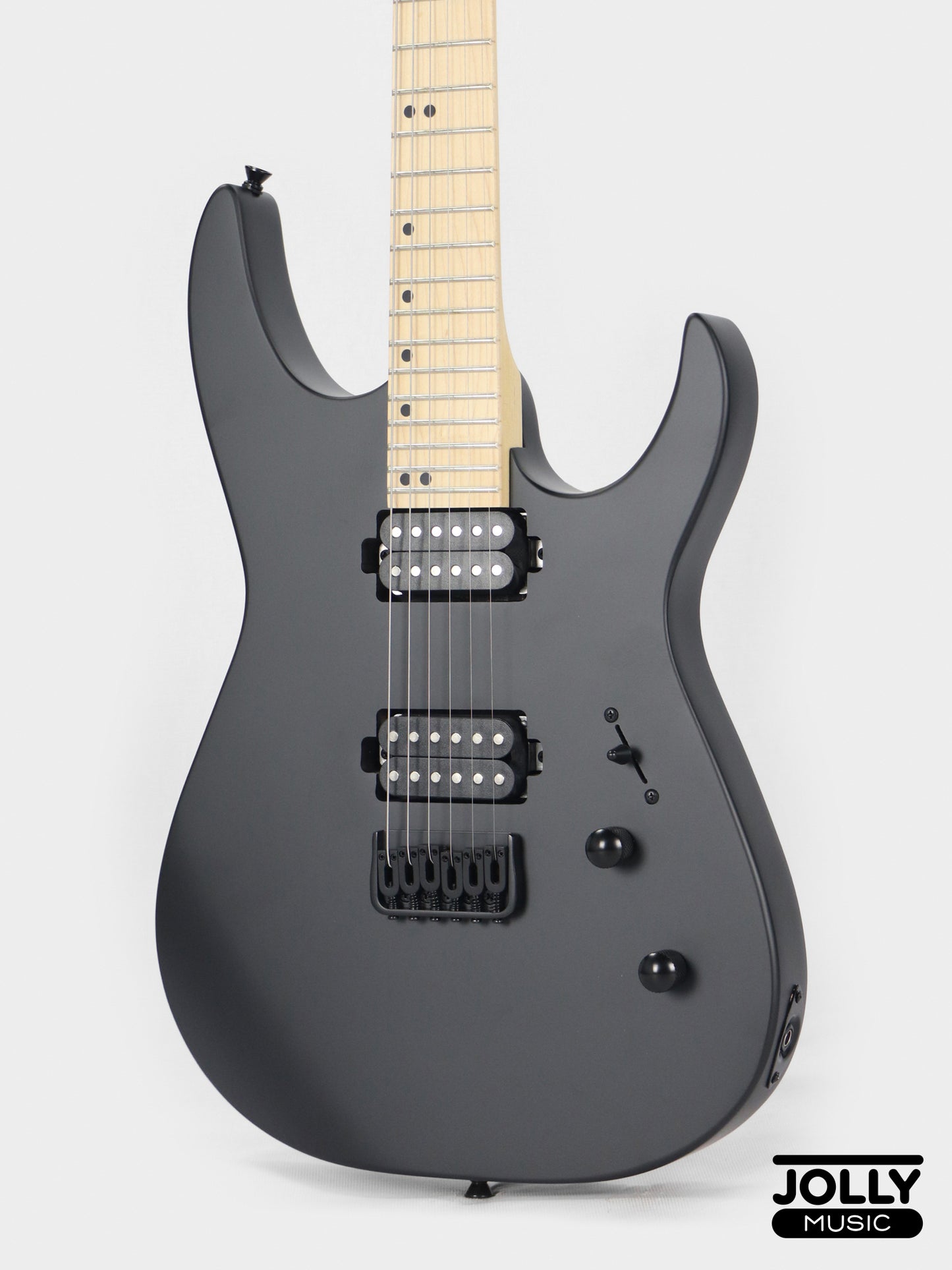 JCraft Bushido X Series BX6-1 Super S-Style Electric Guitar - Satin Black