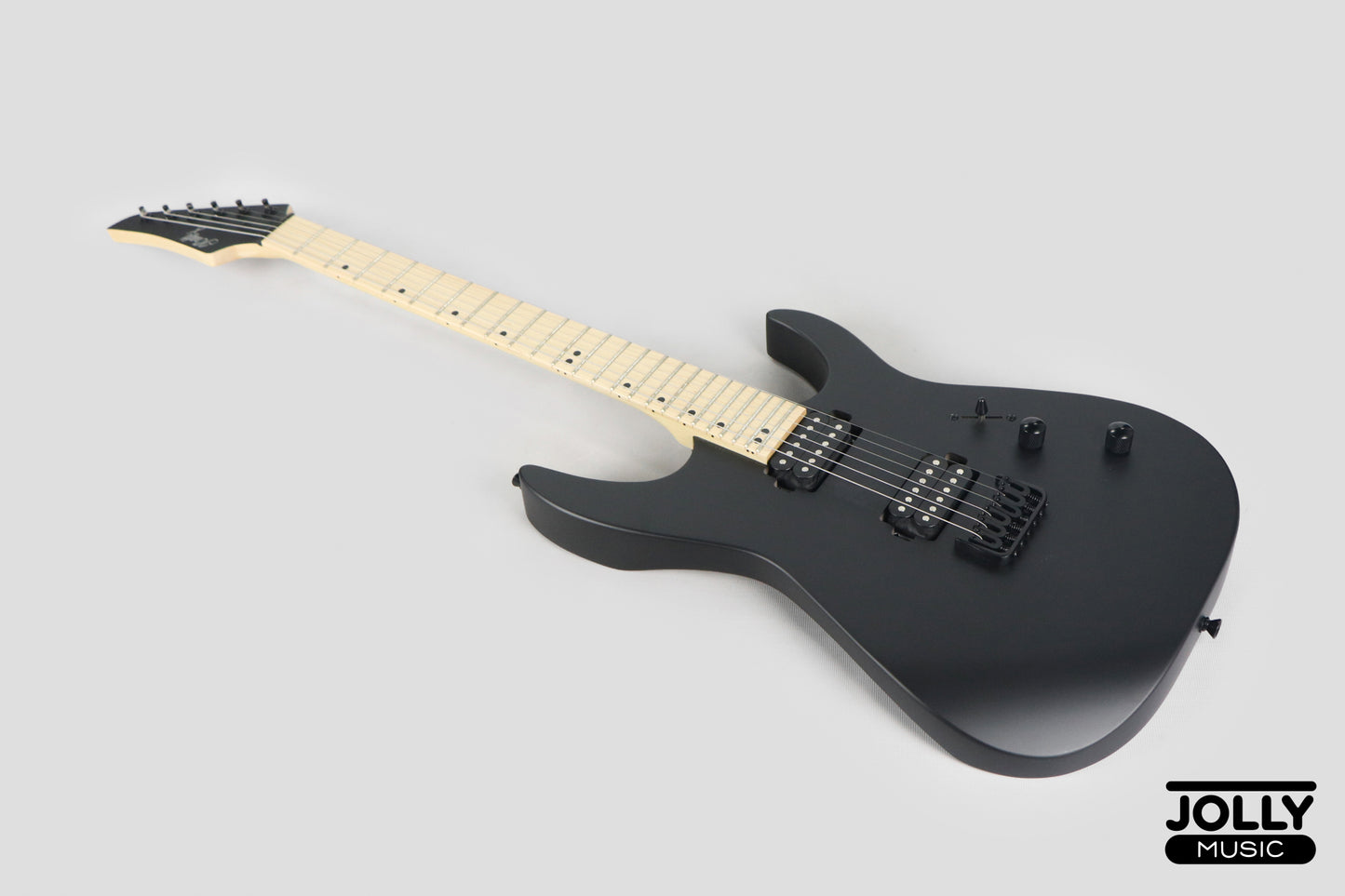 JCraft Bushido X Series BX6-1 Super S-Style Electric Guitar - Satin Black