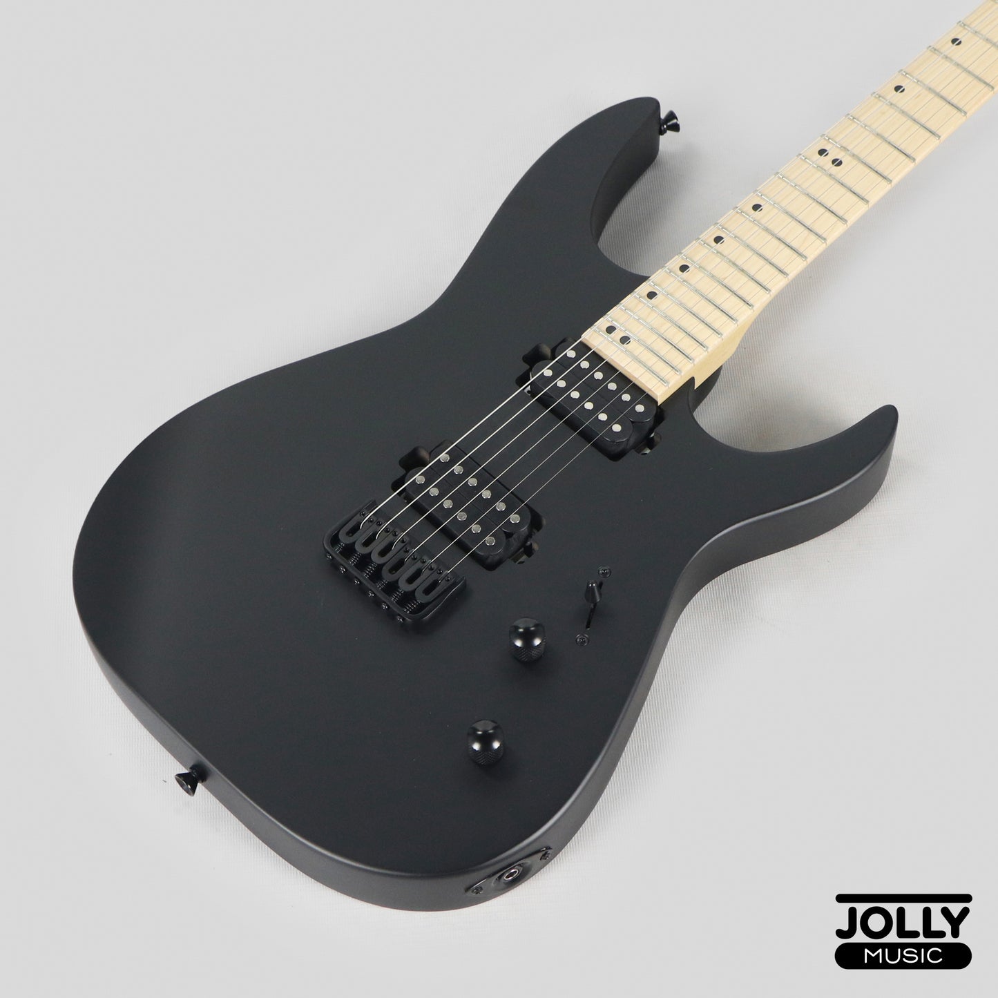 JCraft Bushido X Series BX6-1 Super S-Style Electric Guitar - Satin Black