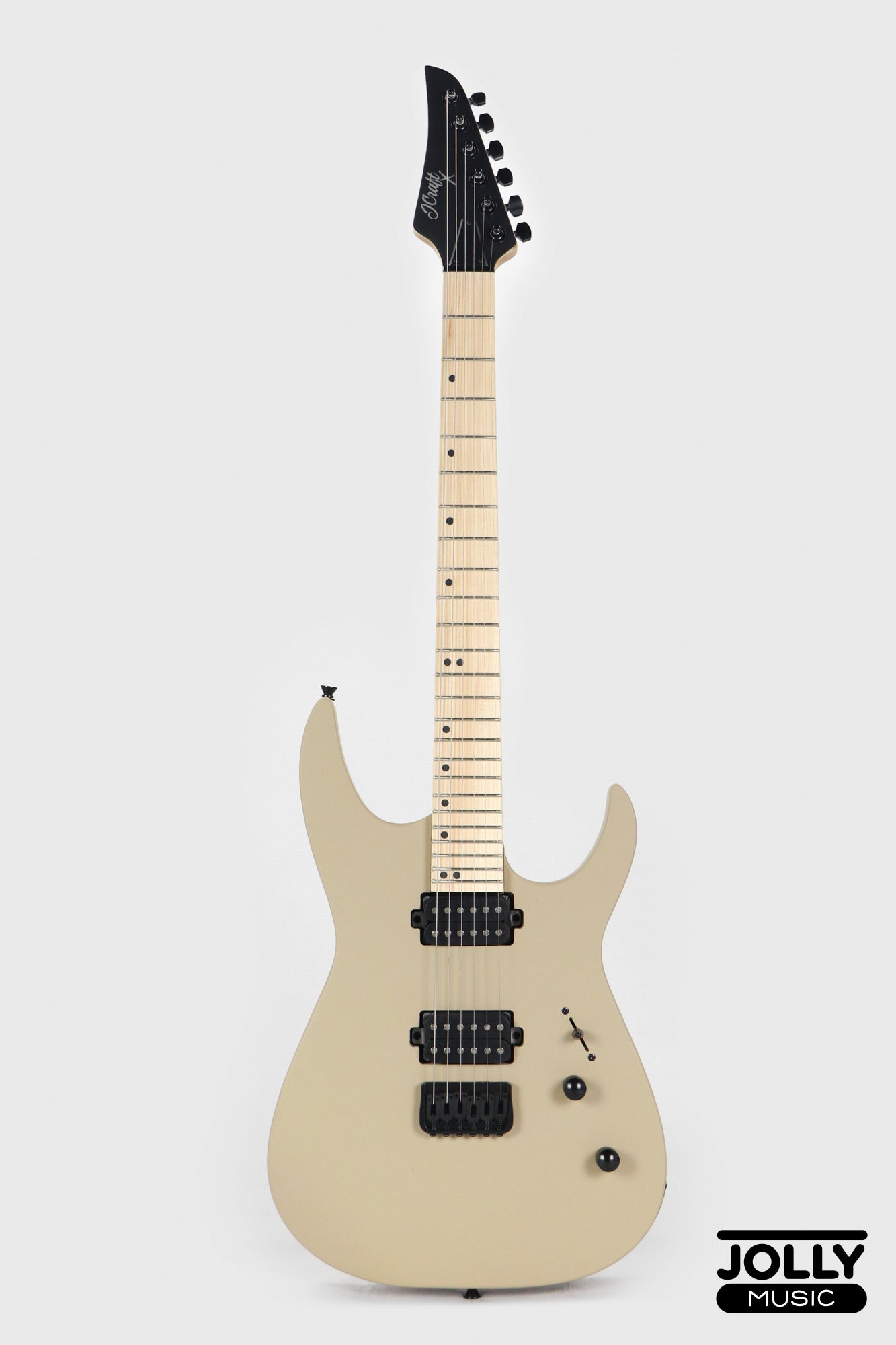 JCraft Bushido X Series BX6-1 Super S-Style Electric Guitar - Satin Sandstorm