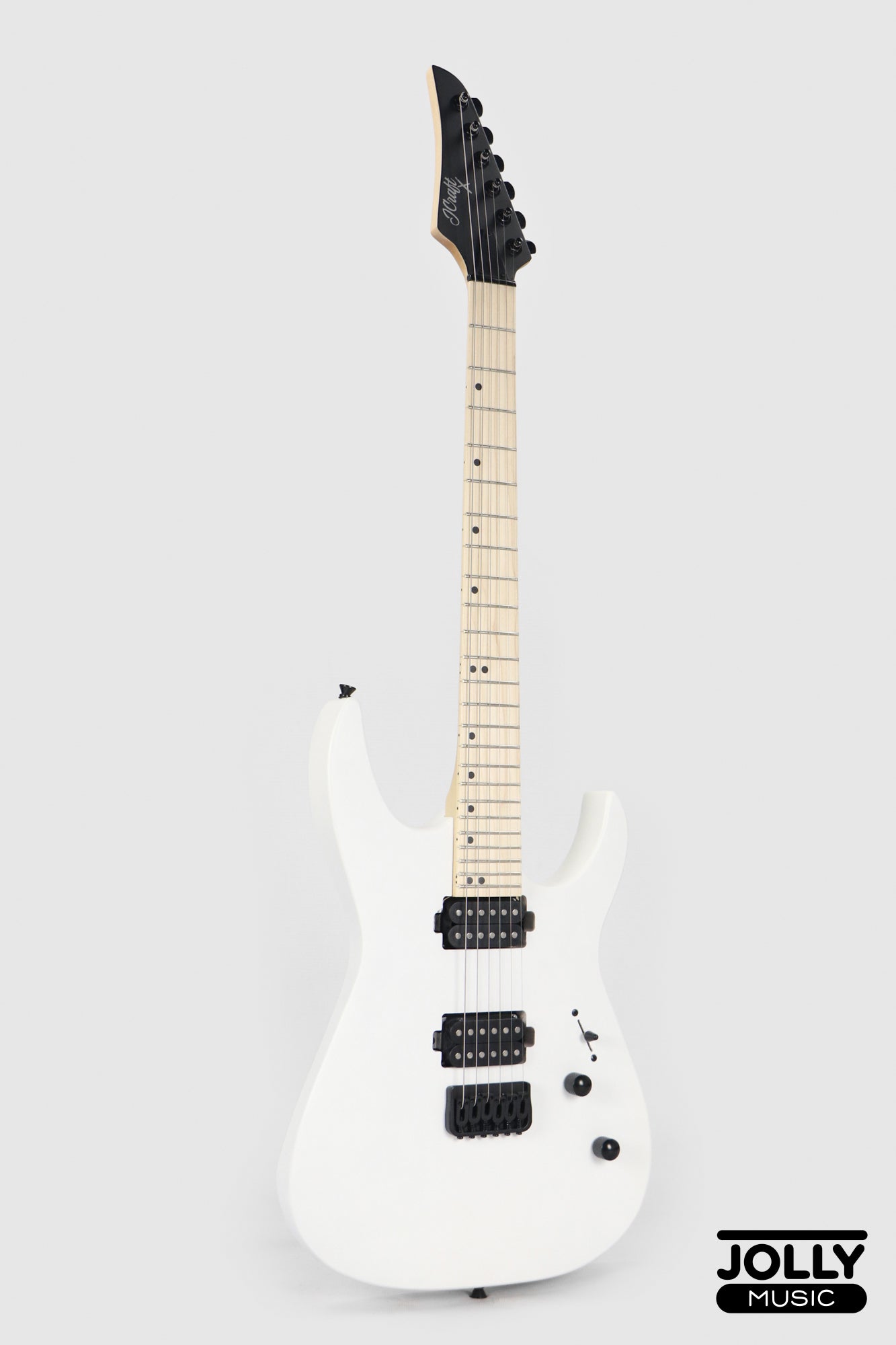 JCraft Bushido X Series BX6-1 Super S-Style Electric Guitar - Satin White