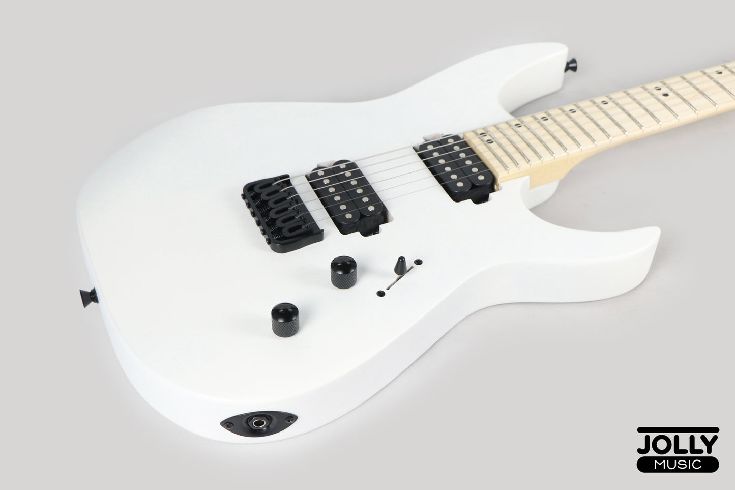 JCraft Bushido X Series BX6-1 Super S-Style Electric Guitar - Satin White