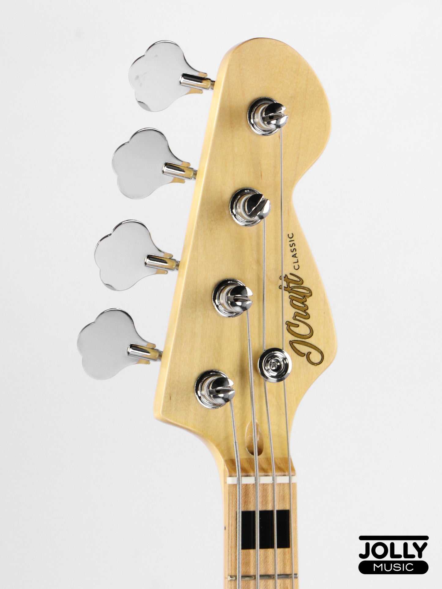 JCraft JB-1 J-Offset 4-String Bass Guitar with Gigbag - Black